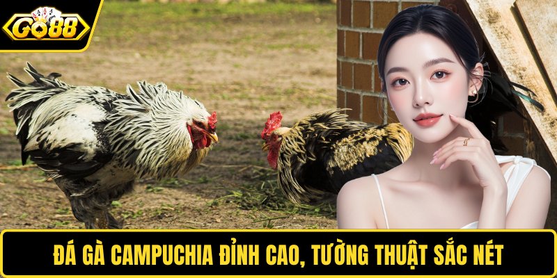 Đá gà Campuchia đỉnh cao, tường thuật sắc nét