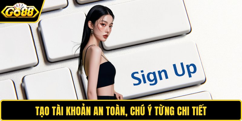 Tạo tài khoản an toàn, chú ý từng chi tiết
