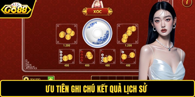 Ưu tiên ghi chú kết quả lịch sử